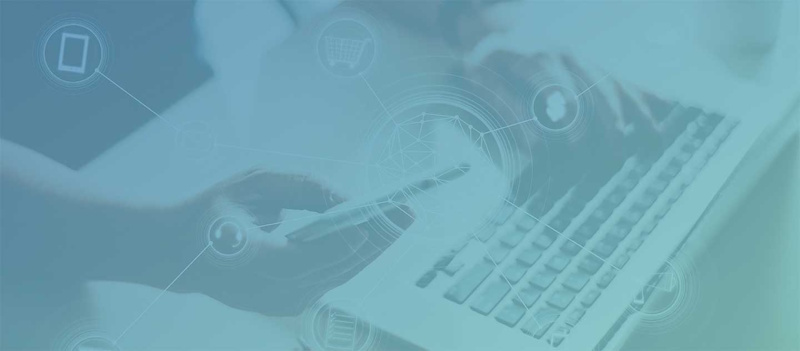 Hands using a smartphone and keyboard during a work on achieving top search engine ranking