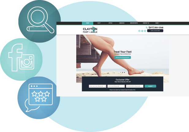 Podiatry Web Design Marketing Items POD
