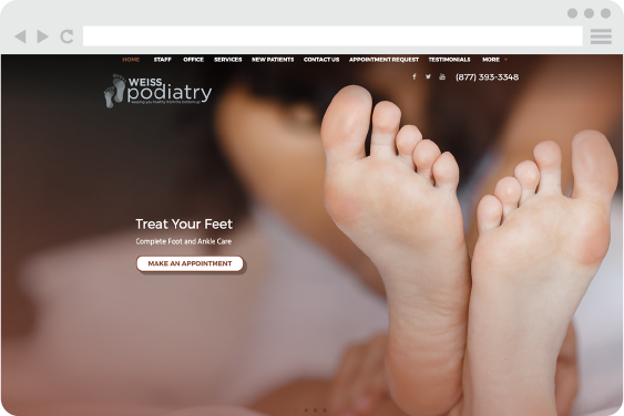 Podiatry Web Design Slider 2