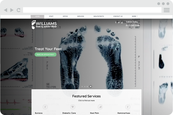 Podiatry Web Design Slider 4