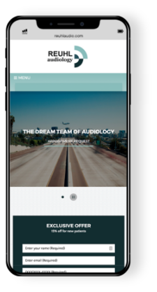 Mobile Audiology Web Design