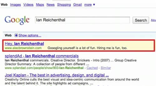 screenshot of SERP for Ian Reichental for podiatry marketing ideas