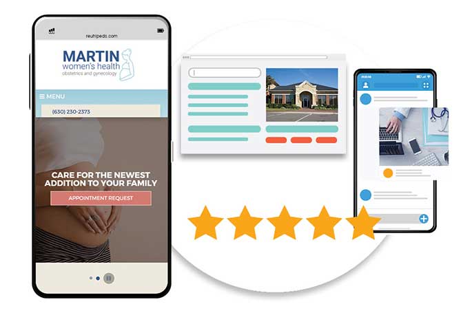 website design emphasizing obgyn marketing strategies